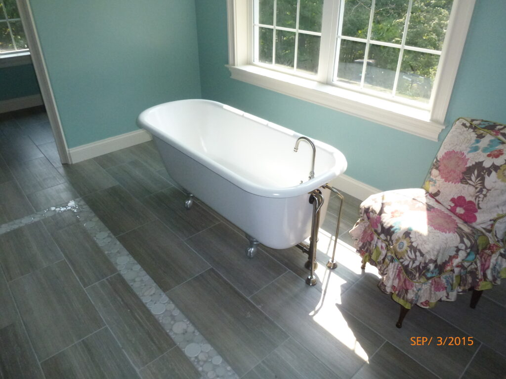 Clawfoot tub after refinishing