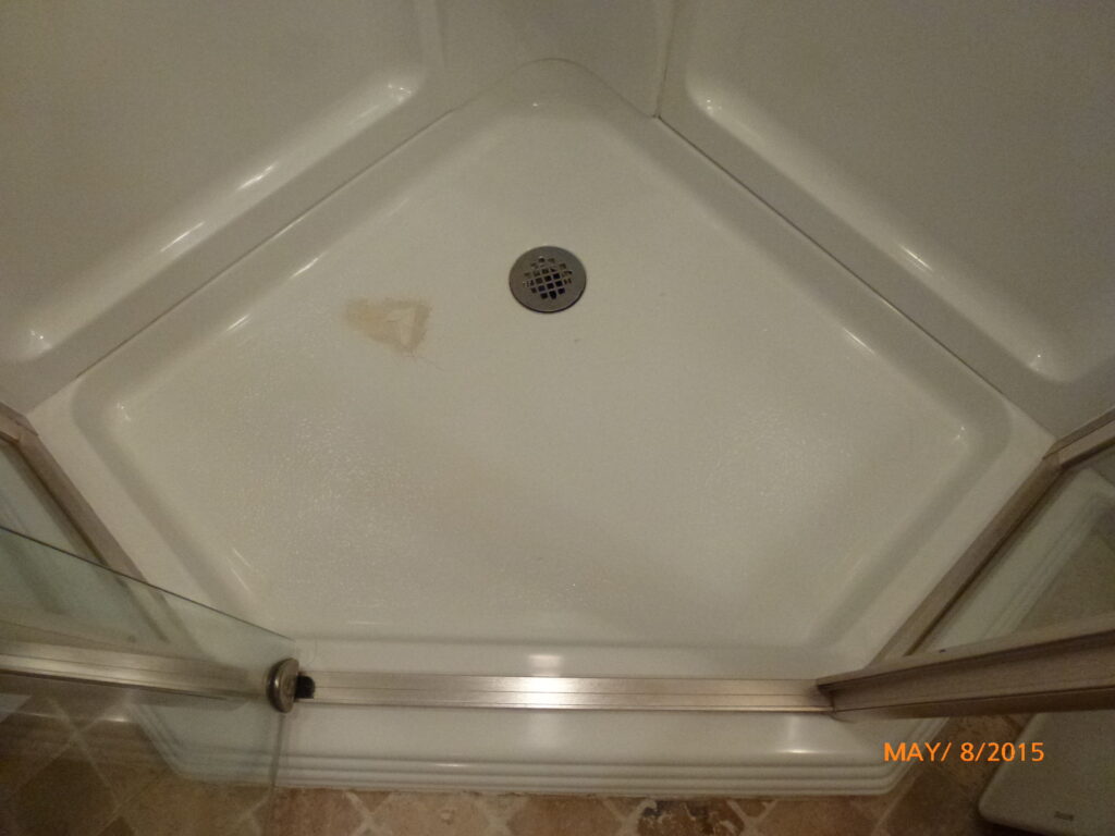 Cracked shower floor pan